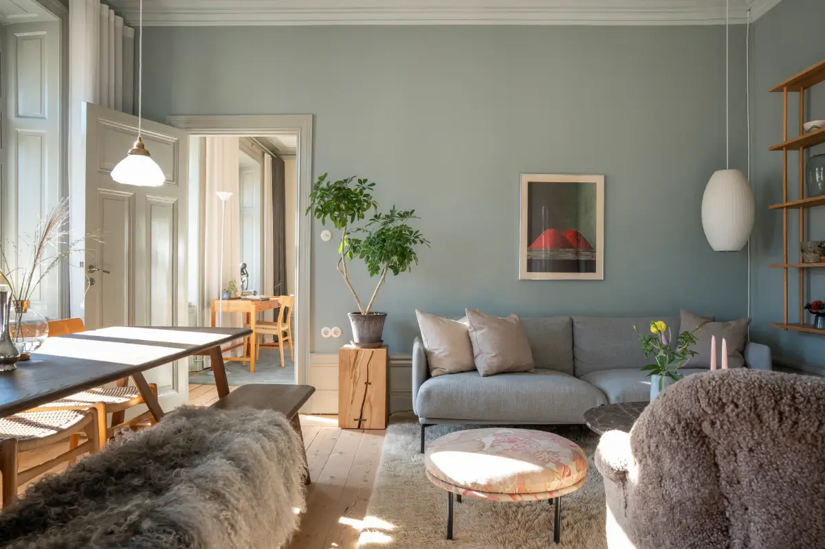 contemporary scandinavian living room