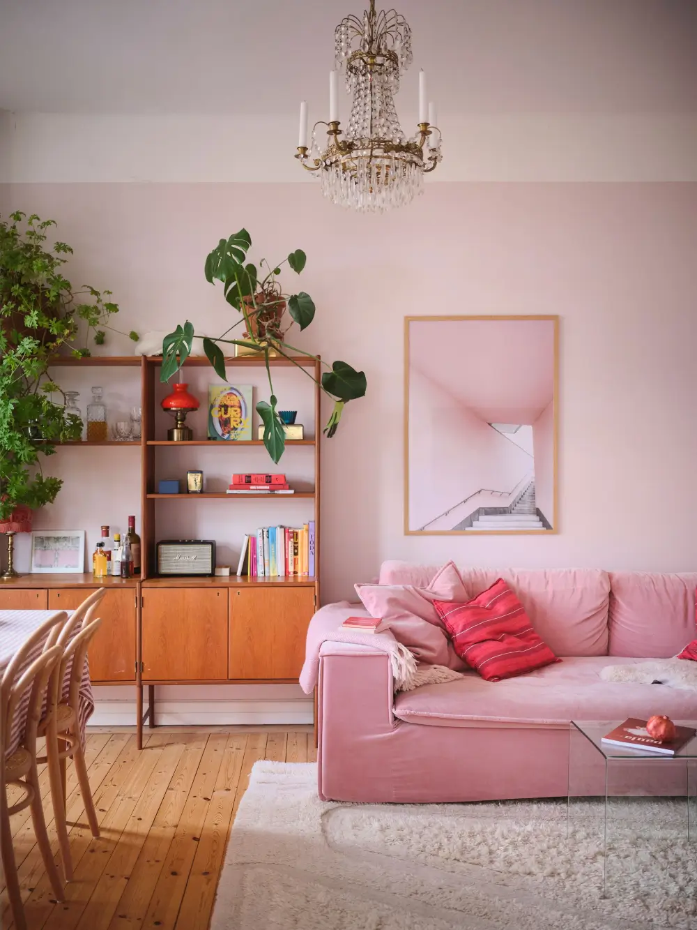 A Pink Living Room in a Top Floor Art Nouveau Apartment 7 pink-living-room-early-20th-century-apartment-nordroom