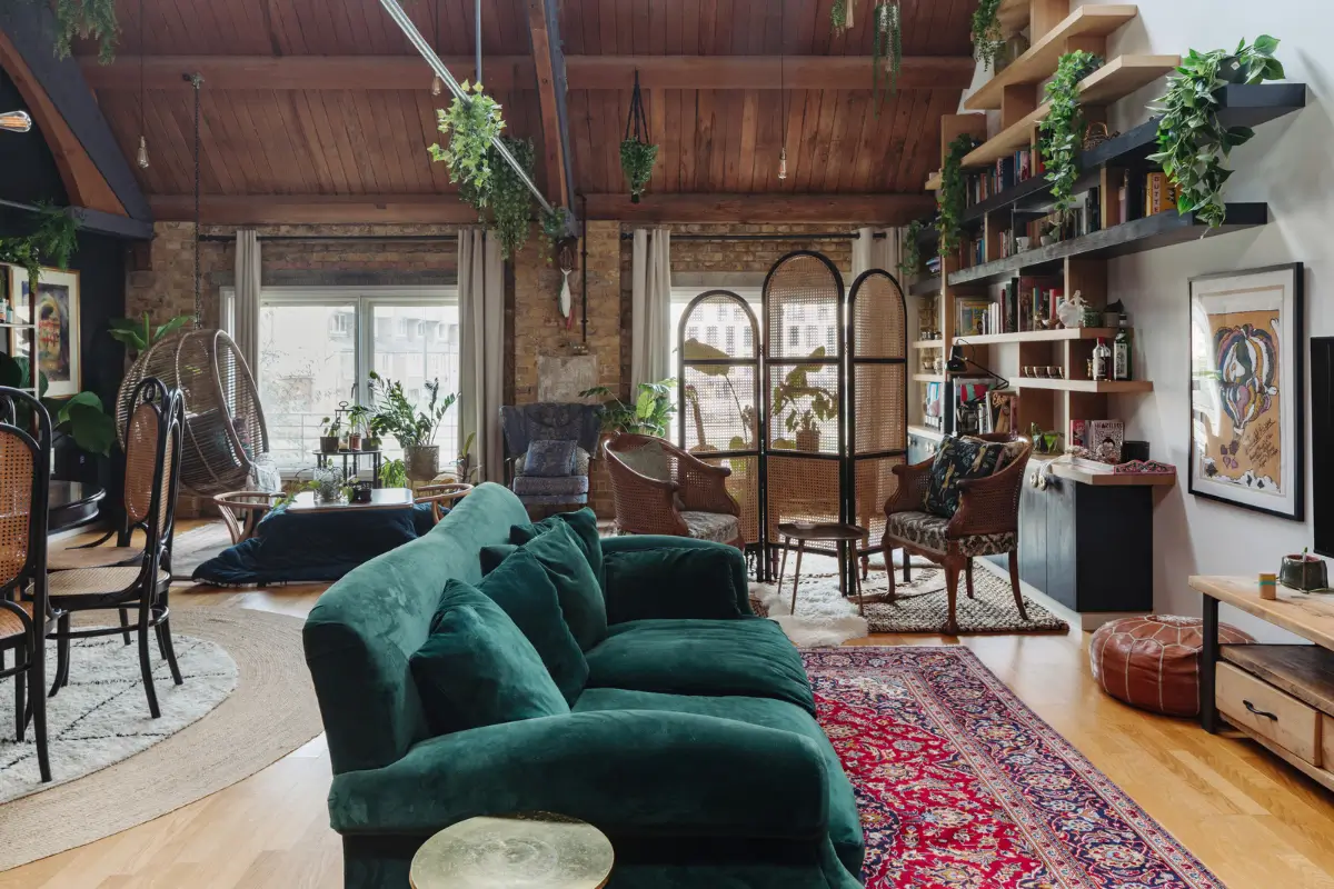 Exposed Brick and Soaring Ceilings in a Unique London Duplex 1 dramatic-london-duplex-exposed-brick-house-of-hackney-wallpapers-nordroom