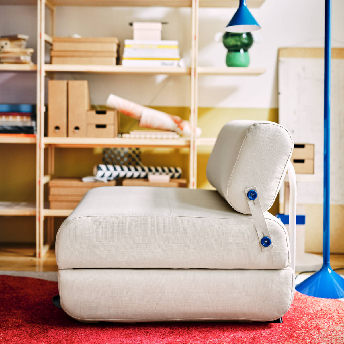 IKEA PS 2026: 44 Products of Playful Functionality (Full Collection) 20 IKEA-PS-2026-sleeper-chair-white-blue-nordroom