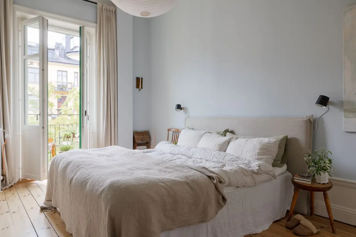 A Light Blue Bedroom in a Light-Filled Turn-of-the-Century Apartment 20 turn-of-the-century-apartment-pale-blue-bedroom-nordroom