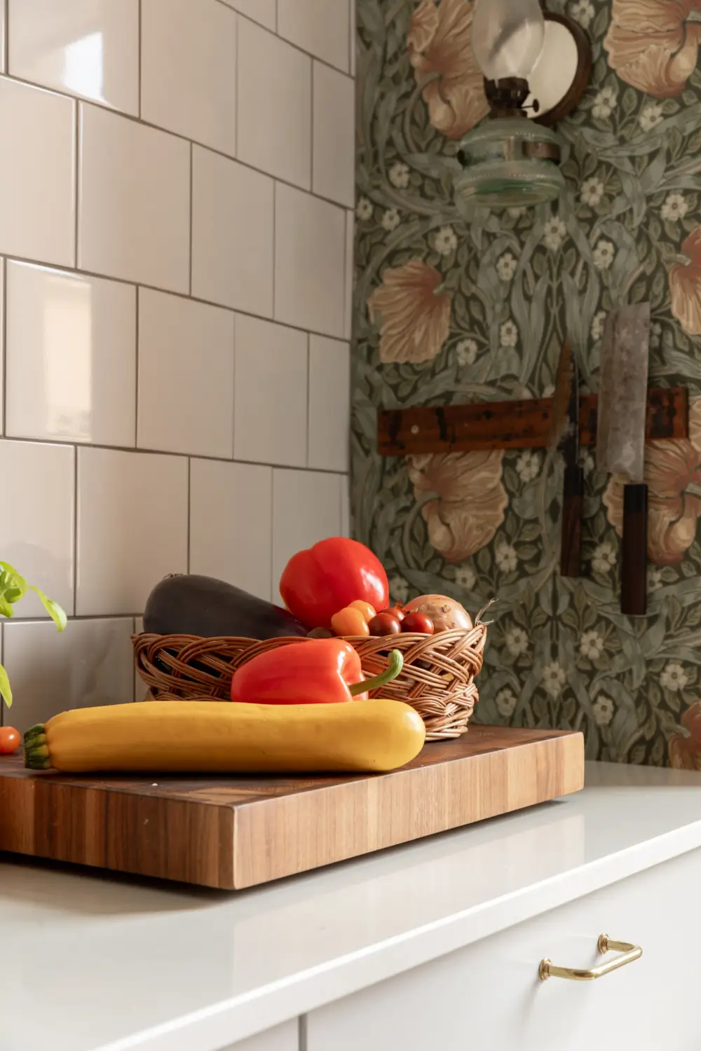 A Kitchen with William Morris Wallpaper in a Light Early 20th-Century Apartment 14 kitchen-william-morris-wallpaper-turn-of-the-century-apartment-nordroom