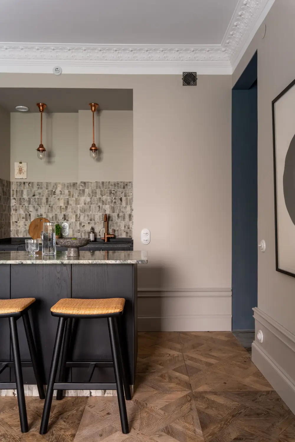 Before & After: Swedish Marble and Muted Tones in a Small Courtyard Apartment 19 before-after-small-ground-floor-apartment-early-20th-century-stockholm