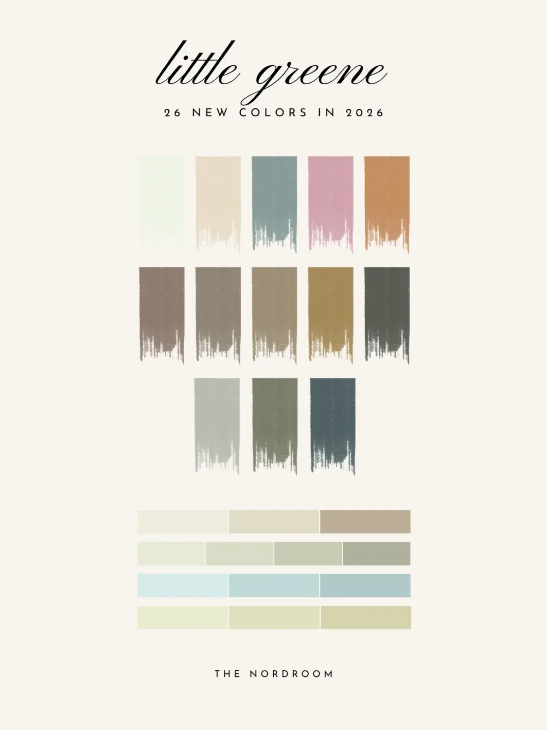 Little Greene Introduces 26 New Colors Across Two Updated Collections 1 little greene 26 new colors 2026 palette nordroom Little Greene Introduces 26 New Colors Across Two Updated Collections