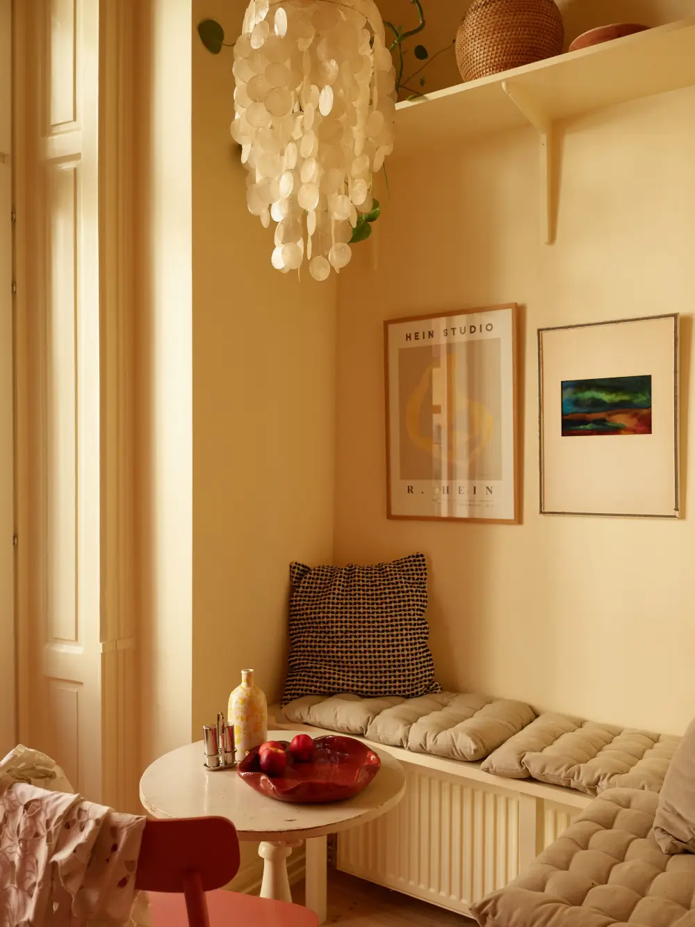 Before & After: A Colorful, Modern Update for a Late 19th-Century Apartment 26 pink-kitchen-painted-green-joinery-late-19th-century-stockholm-apartment-nordroom
