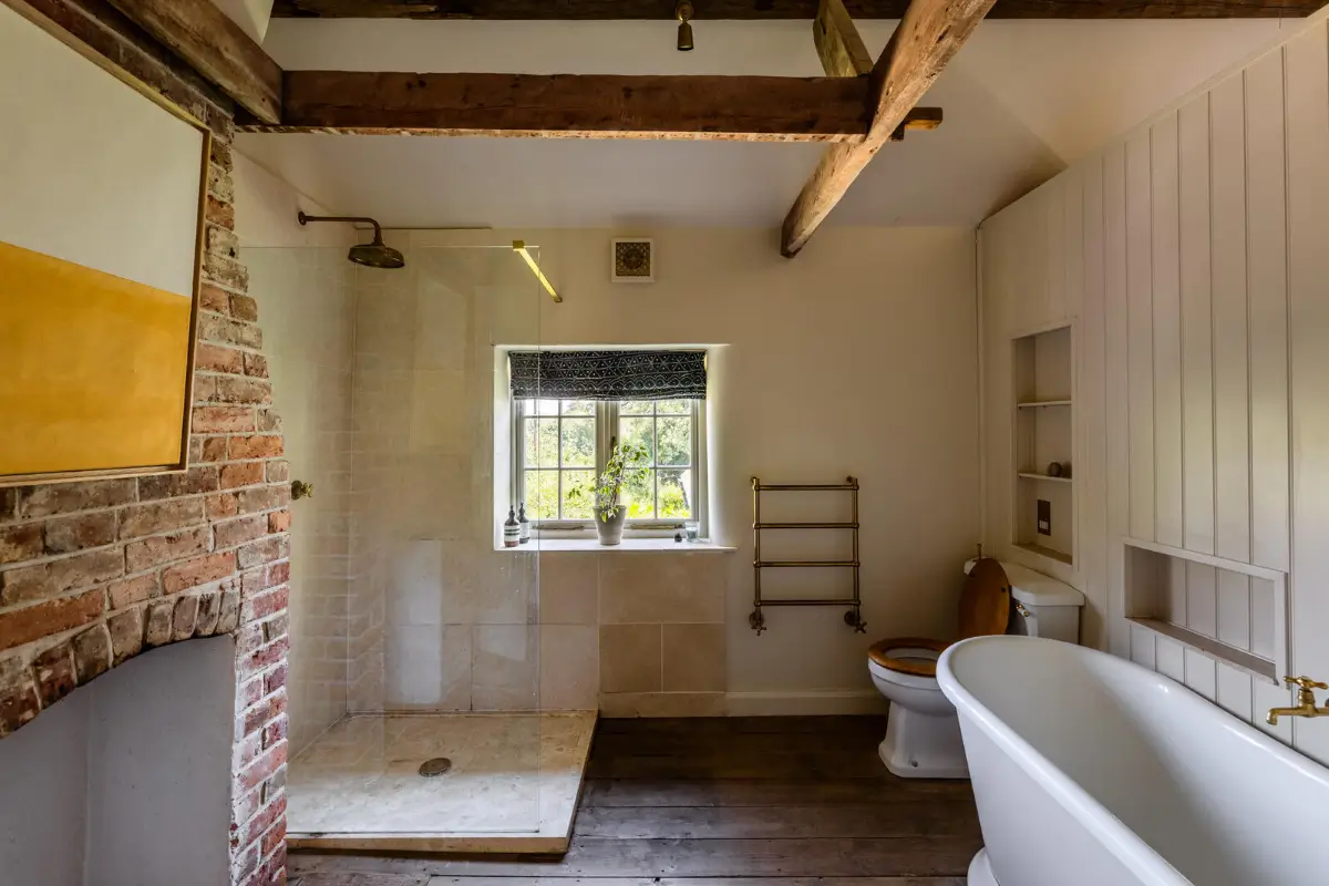 Two Historic Cottages and an Old School Hall Become One Remarkable Hampshire Home 26 school-cottages-conversion-country-house-North-Hampshire-Downs-nordroom