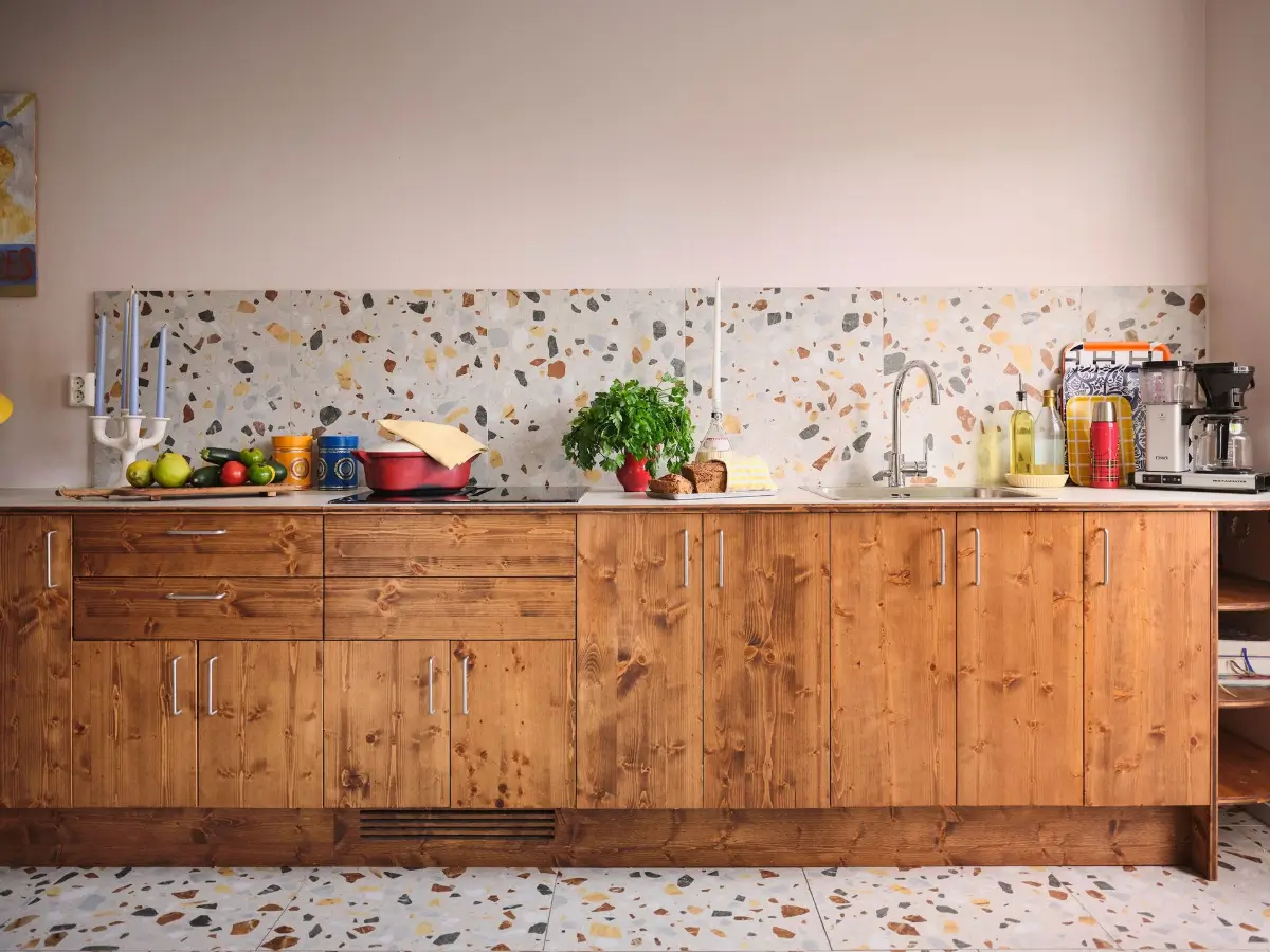 A Renovated Kitchen with Terrazzo Tiles in a 1940s Apartment 3 terrazzo-tiles-1940s-stockholm-apartment-nordroom