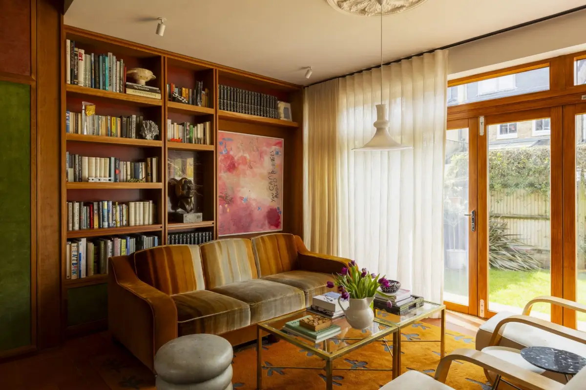 Layered Interiors with Hand-Painted Murals in a London Family Home 2 unique-warm-layered-interiors-edwardian-house-london