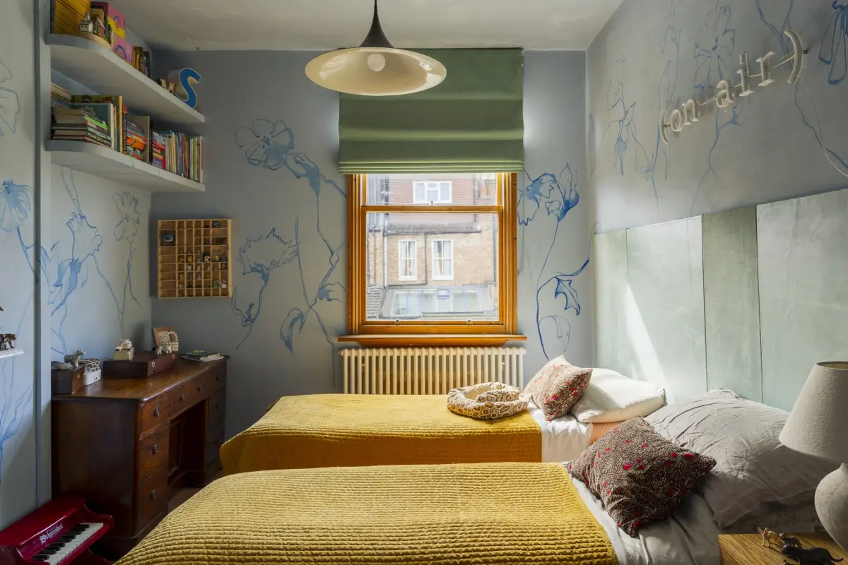 Layered Interiors with Hand-Painted Murals in a London Family Home 19 unique-warm-layered-interiors-edwardian-house-london