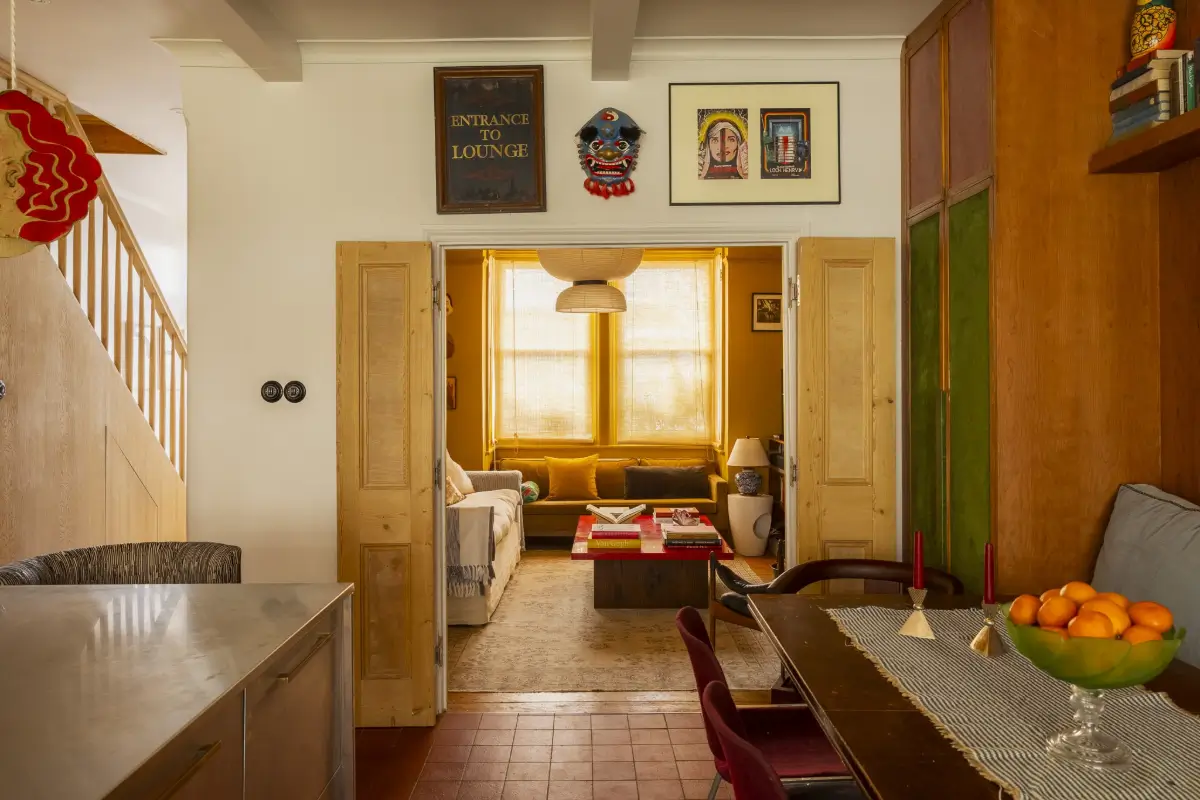 Layered Interiors with Hand-Painted Murals in a London Family Home 8 unique-warm-layered-interiors-edwardian-house-london
