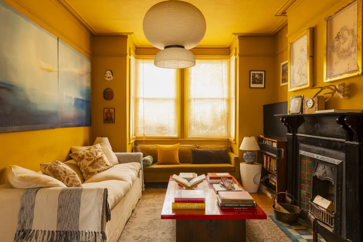 Layered Interiors with Hand-Painted Murals in a London Family Home 9 unique-warm-layered-interiors-edwardian-house-london