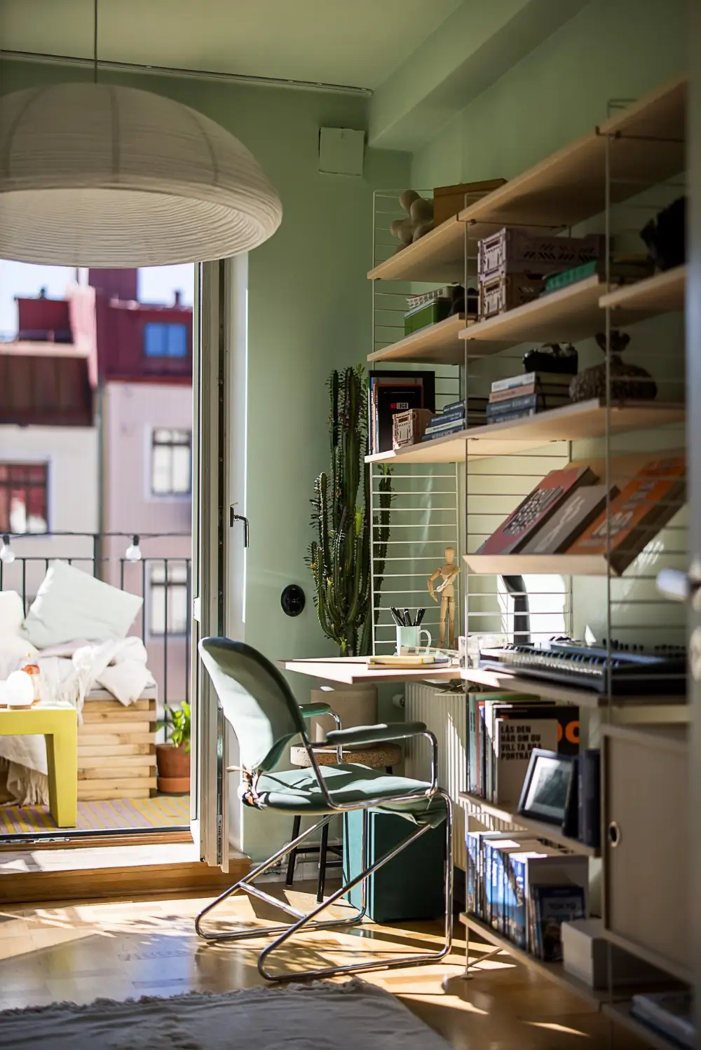 Original Features in a Colorful Midcentury Apartment in Sweden 25 yellow-kitchen-original-features-1940s-apartment-nordroom