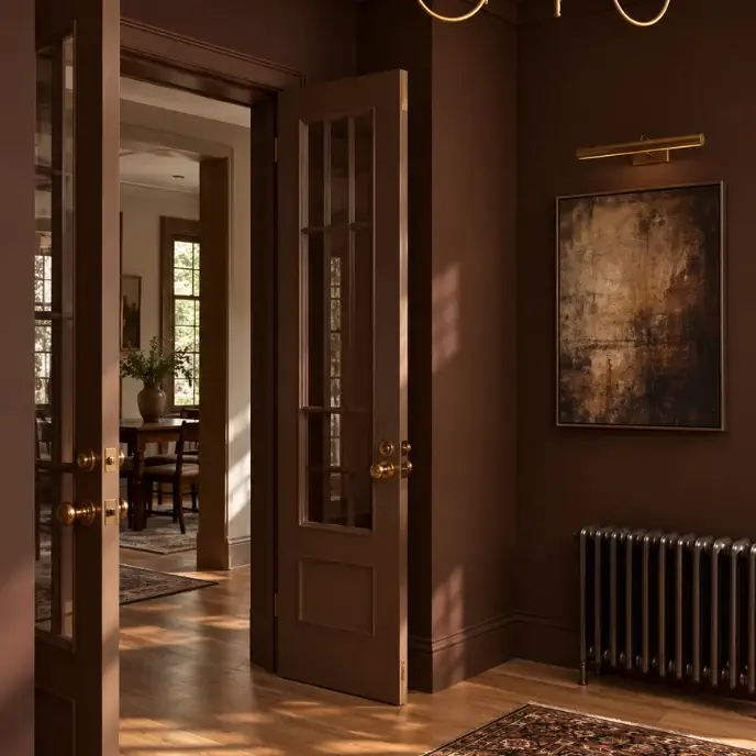 C2 Paint’s Color of the Year 2027 Is Pueblo, a Lovely Shade Between Pink and Terracotta 8 DeathbyChocolate entryway C2 Paint’s Color of the Year 2027 Is Pueblo, a Lovely Shade Between Pink and Terracotta