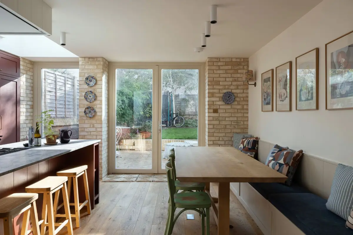 A Victorian Home with a Rich Burgundy Kitchen and Danish Brick Extension 17 rich-burgundy-kitchen-victorian-family-home-london