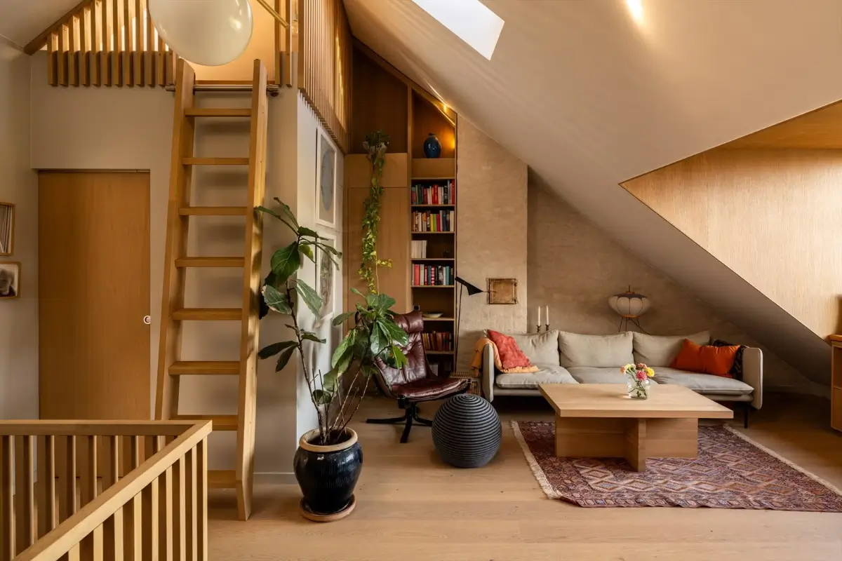 A Modern Loft Conversion and Classic 1920s Elements in an Oslo Apartment 30 unique-duplex-apartment-oslo